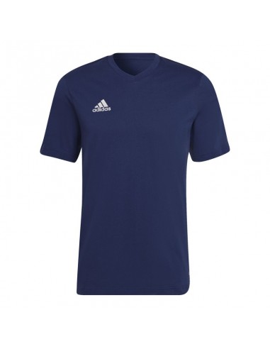 Adidas Entrada 22 Î‘Î½Î´ÏÎ¹ÎºÏŒ T-shirt Navy ÎœÏ€Î»Îµ Î¼Îµ Î›Î¿Î³ÏŒÏ„Ï…Ï€Î¿ HC0450